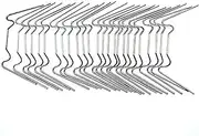 PinnacleT1 Greenhouse Glazing Clip, 100 Pcs Stainless Steel W Type Clips Leaf Spring Clips Wire Fixing Clips for Greenhouse Glass House Twin-Hall Web Sheets