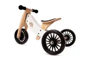 Kinderfeets Tiny Tot Plus 2-in-1 Trike Balance Bike - White