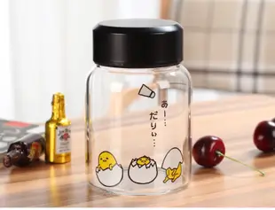 夏季推薦⭐️蛋黃哥耐熱玻璃隨身瓶/兒童水杯/外出水壺