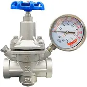 YZ11 DN40 Adjustable Branch Pipe Threaded Tap Water Steam High Temperature Pressure Reducing Valve 304 with Spare Parts Diaphram(BSP)