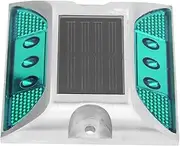Solar Driveway Lights, Solar Power Ground Marker Lights Waterproof Outdoor Driveway Road Highway Spike Lamp, Solar Deck Lights Outdoor Dock Marine Lights (Green)