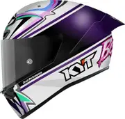KYT KX-1 Race GP Bastianini Replica 2024, full face helmet , color: White/Purple/Pink/Green , size: XL