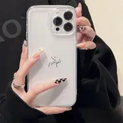 Cartoon Transparent Phone Case - iPhone 15 Pro Max /15 Plus /15 Pro / 15 / 14 Pro Max / 14 Pro / 14 Max / 14 / 13 Pro Max / 13 Pro / 13 /12 Pro Max / 12 Pro / 12 / 11 Pro Max / 11 / XS Max / XS / XR / X Transparent - iPhone 12 Pro