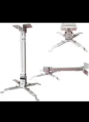 Universal Projector Mount Wall or Ceiling Bracket with Adjustable Height and Ext