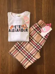 NEW PETER ALEXANDER Cotton Blended FLANNELETTE PJ SET S RRP$149.90