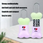 Bone Shape Drawer Cabinet Padlock Anti-theft Mini Lock Dormitory Locker