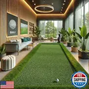 Ottomanson Artificial Turf Golf Hitting Mat 3' x 18' Indoor/Outdoor Waterproo