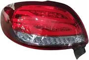Tail Light Assembly For Peugeot 206 206CC 2004 2005 2006 2007 2008 Car LED Red Smoked Tail Light Rear Tail Lamp Turn Signal Brake Stop Bumper Light LED Rear Lights(2piece red)