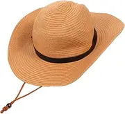 [BESTYASH] Men Wide Brim Sun Hat Foldable Floppy Straw Cap for Summer Outdoor Activities for Beach Gardening Hiking More Khaki