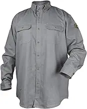 REVCO BLACK STALLION FR FLAME RESISTANT COTTON WORK SHIRT - FS7-KHK