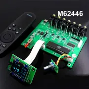 F11 M62446 6-channel fully independent remote control OLED display preamp 5.1