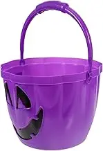 minkissy Halloween Glowing Pumpkin Bucket Portable Candy Jar for Fun Halloween Safe Material for Collecting Treats