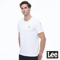 在飛比找Yahoo奇摩購物中心優惠-Lee 男款 皮牌小Logo短袖圓領T恤 白 Urban R