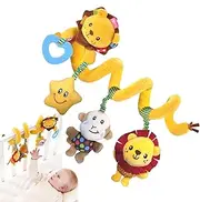 Stroller Activity Toy | Stretch Activity Toy - Soft Lovely Interactive Musical Rattle with Squeaker for 0-6 Months