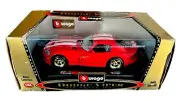 Bburago 1997 Dodge Viper GTS Coupe 1:24 Diecast Red W/White Stripe COD 1515 NIB