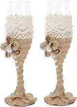 IMIKEYA 2Pcs Pearl Glass Goblets Elegant Wedding Wine Cups Creative Cocktail Glasses for Parties Reusable and Safe Material for Celebrations and