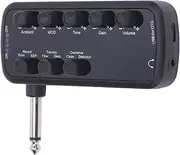 Bass Headphone Amplifier, Seamless Support Portable Pocket Bass Headphone Amp, Multi Effects Clean Overdrive Distortion Echo Reverb Chorus Tremolo Deep Bass Headphone Amp