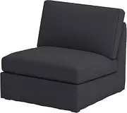 Sofa Renewal Polyester Flax Sofa Chair Cover Replacement. Compatible for IKEA Kivik Armchair Slipcover, Or One Seat Sofa Cover (Polyester Flax Dark Gray)