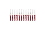 TRAMONTINA CHURRASCO GAUCHO RED STEAK KNIFE SET 12