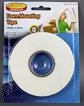 Double Sided Tape, 18 mm Width x 4.5 Meter Length, White