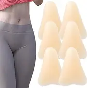 [Wedhapy] Anti Camel Toe Underwear 6Pcs Camel Toe Concealer, Silicone Insert Large Seamless Anti Garment Guard, Portable and Reusable Cameltoe Pad