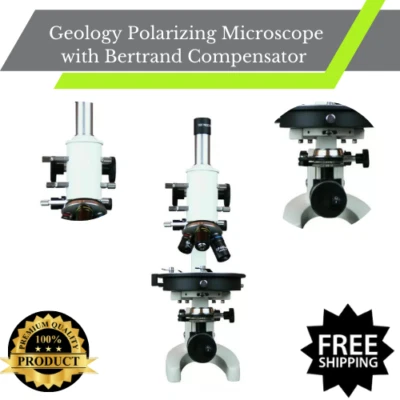 Geology Polarizing Microscope with Bertrand Compensator