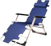 Outdoor Beach Chair Adjustable Recliner High-Back Folding Chair, Detachable Headrest, Poolside, Outdoor, Courtyard, Barbecue Camping Chair Camping Backpack (Color : B)