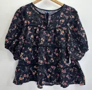 Old Navy Women's Floral Peasant Top Size Large NWT