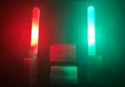 2X LED Night Fishing Rod Tip LED Clip Lights- Red And Green- Aus Seller