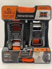 SmartStraps Heavy Duty Ratchet Tie Downs. 10ft. 2 Pack