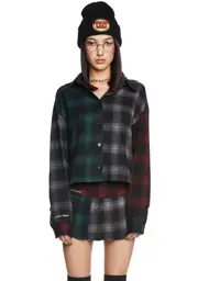 [Dolls Kill x Daria] 90s Cynic Plaid Shirt