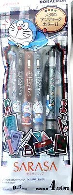 Doraemon SARASA CLIP 4 Gel Ink Ballpoint Pen vintage col☘SARASA CLIP ZEBRA☘RARE