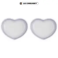 在飛比找momo購物網優惠-【Le Creuset】瓷器心型盤-中-2入(淡粉紫)