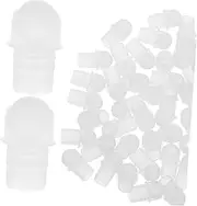 CRILSTYLEO 50pcs Essential Oil Roller Inserts for Empty Bottles Convenient Aroma Bottle Accessories Leakproof Ring Roller Tops for Perfume Makeup and Aromatherapy Use