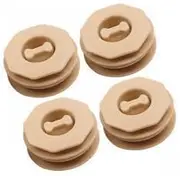 MagiDeal 2x4Pcs Car Floor Mat Clips Fasteners Clamps Sturdy Double Layer Twist Lock to Keep Floor Mats in Place for Truck, SUV Wear Resistant Anti Slip, Beige, 2 Pcs