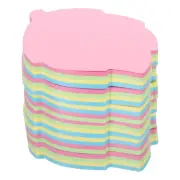 6Pcs 2.7"x2.7" Leaf Shape Sticky Notes, 100 Sheets/Pad Memo Pads, 4 Colors