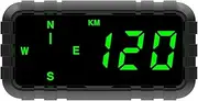 Kingneed HUD Speedometer Odometer Compass Head Up Display GPS Digital Display Big Fonts Univsersal for All Cars Vehicles New C3010