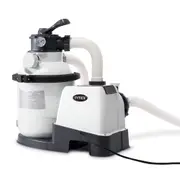 Intex 1200Gph Sand Filter Pump 220-240V Water Cleaner for Swimming Pool White