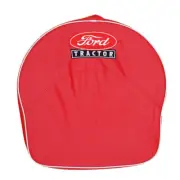 Red & White Tractor Seat Cushion Fits Ford - all 1939 to 1964 steel pan seats