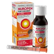Nurofen For Children 5-12yrs Ibuprofen Liquid Strawberry 100ml