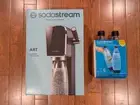 SodaStream Art Sparkling Water Maker - Black + 2 1L BPA Free Bottles