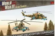 Team Yankee TSBX04 Mi-24 Hind Helicopter Company (2 Helos) Gaming Miniatures—NOS