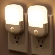 Motion Sensor Night Light, Plug in, Dusk to Dawn Night Light 2Pack, Adjustabl...