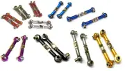 02157 1/10 Scale RC Car Alloy Link Linkage Pulling Arm Track Rod x2 40mm 45mm