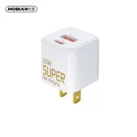 在飛比找momo購物網優惠-【MOBIA 摩比亞】20W PD+QC3.0 雙孔快充充電