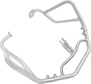 Motorcycle engine bumper For H&onda For XL750 XL 750 For TRANSALP 750 2023 2024 Engine Guard Highway Crash Bars Bumper Stunt Cage Motorcycle Frame Protection Bars MKYKEGEAVF(Upper Silver)
