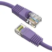 0.5FT Cat5E RJ45 Ethernet LAN Network UTP Snagless Patch Cable Copper Purple