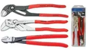 Knipex 9K0080117US 3 Piece 10" Pliers Set, 10" Cobra, Wrench & Diagonal Cutters