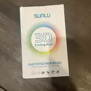 SUNLU Photopolymer 3D Printer Resin: 1000g High Temp 405nm UV Curing Solid Grey