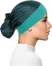 [FADACHY] Chemo Headwear for Women,Chemo Caps Lightweight for Summer with Head Scarf,Silky Soft Hair Turbans Fashion